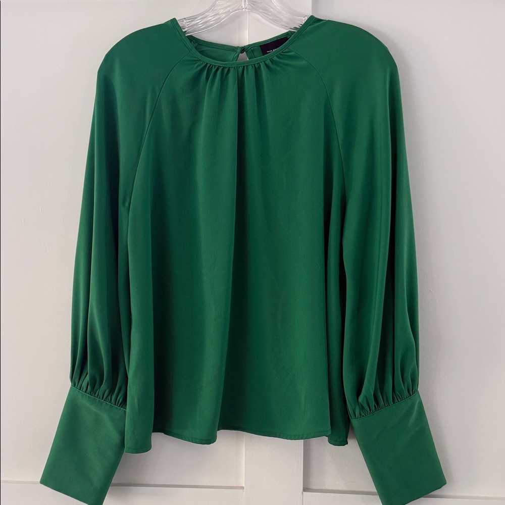 Who What Wear Emerald Green Blouse